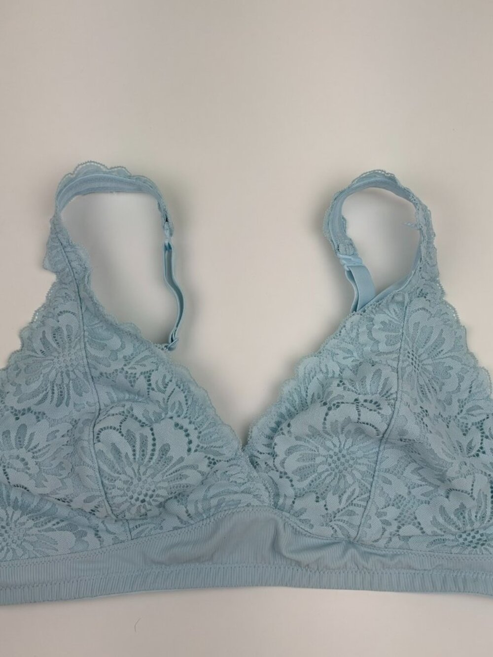 SO InCheap Thrills by Magtimates Women's Blue Lace Bralette Nursing Bra Size XXL